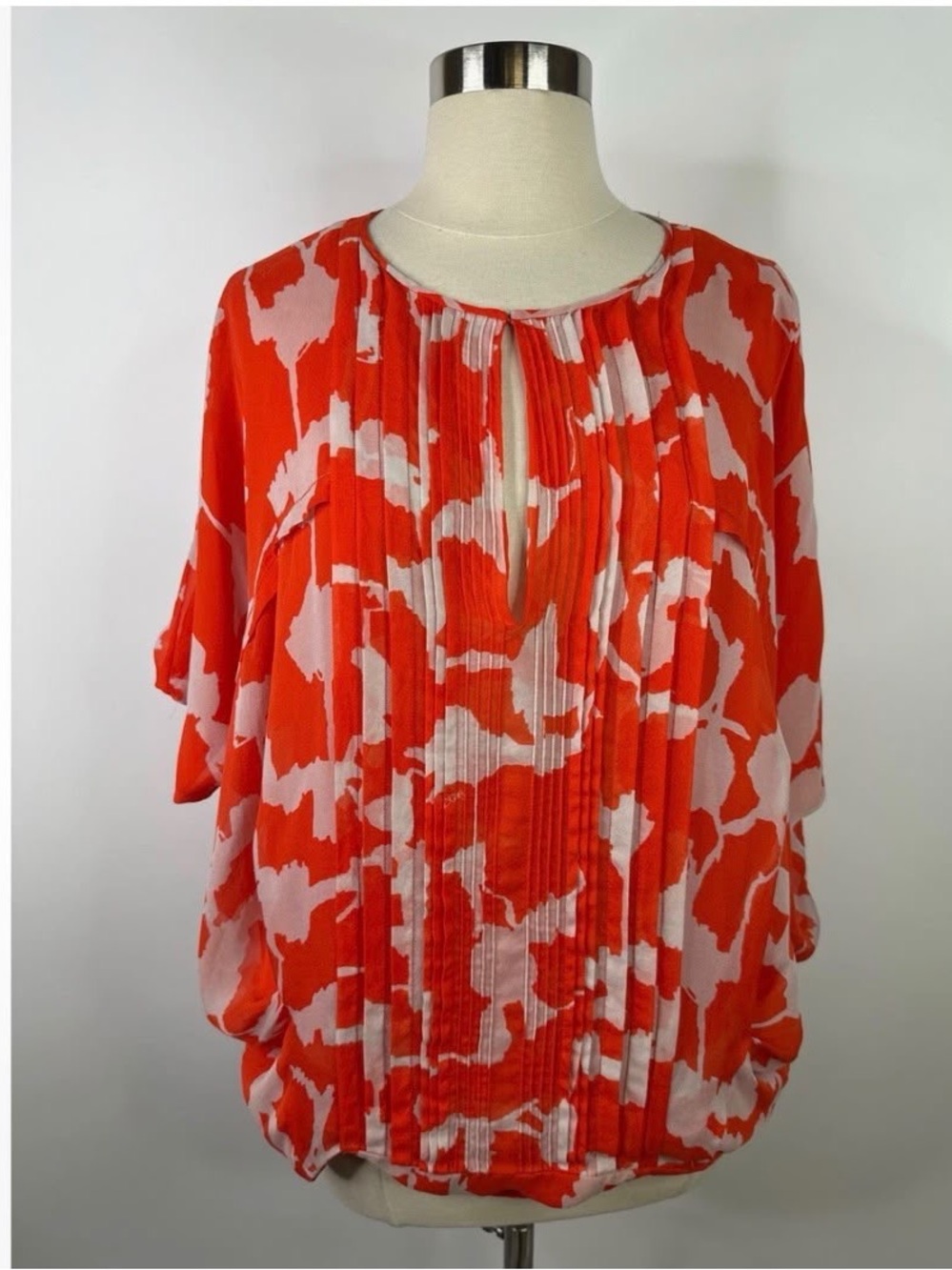 Diane Von Furstenberg Silk Batwing Blouse
